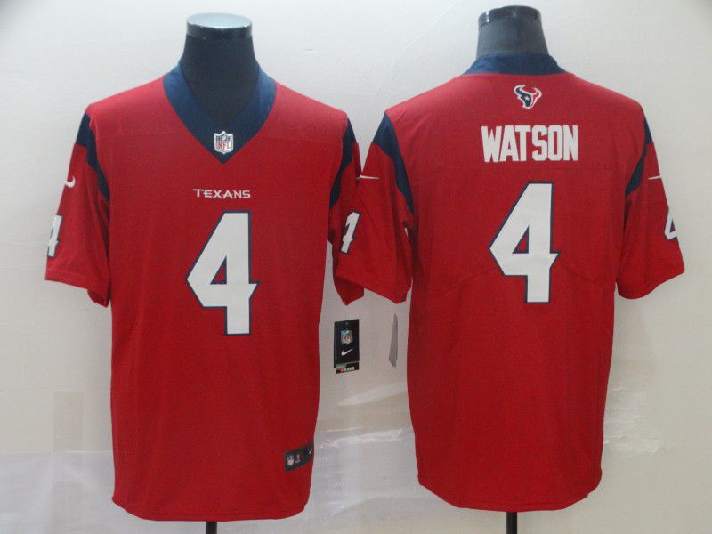 Men Houston Texans #4 Watson Red Nike Vapor Untouchable Limited Player NFL Jerseys->houston texans->NFL Jersey